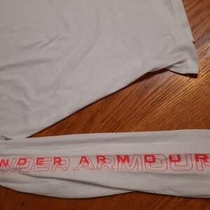 New Under Armour Mens White long sleeve shirt